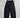Pantalone misto lino pinces balloon nero