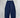 Pantalone misto lino pinces balloon blu