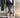 Denim shorts nero diamond