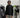 Maglione jacquard nero