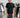T-shirt eff. filo di scozia nera