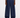 Pantalone misto lino pinces balloon blu