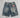 Denim shorts con lacci