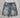 Denim shorts grey distressed
