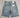 Denim shorts “sky grey”