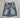 Denim shorts “sky fade”