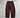 Pantalone balloon misto lino marrone